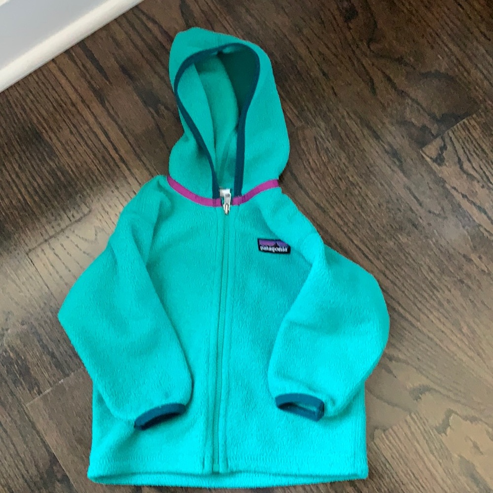 Patagonia baby 6 month fleece with hoodie